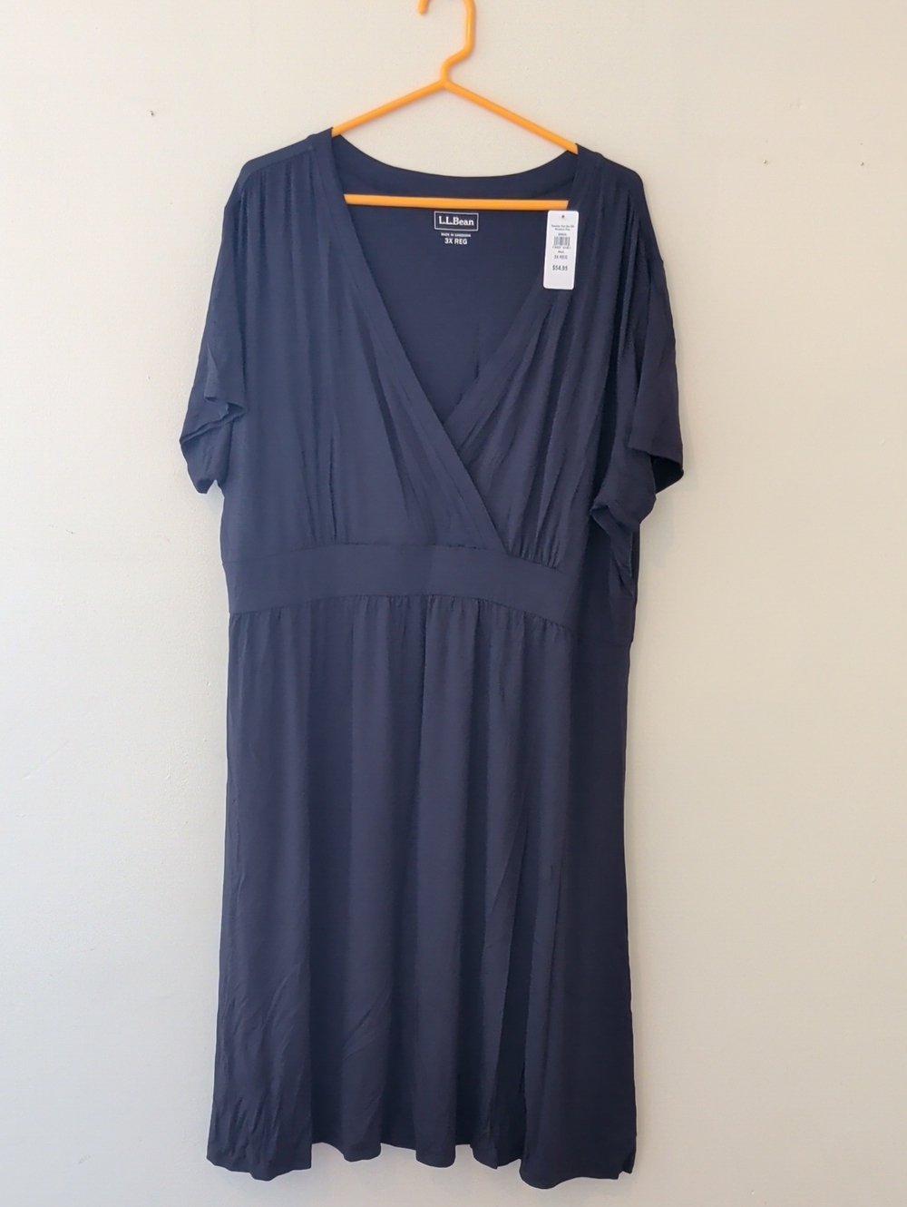 L.L. Bean Black Summer Knit Dress